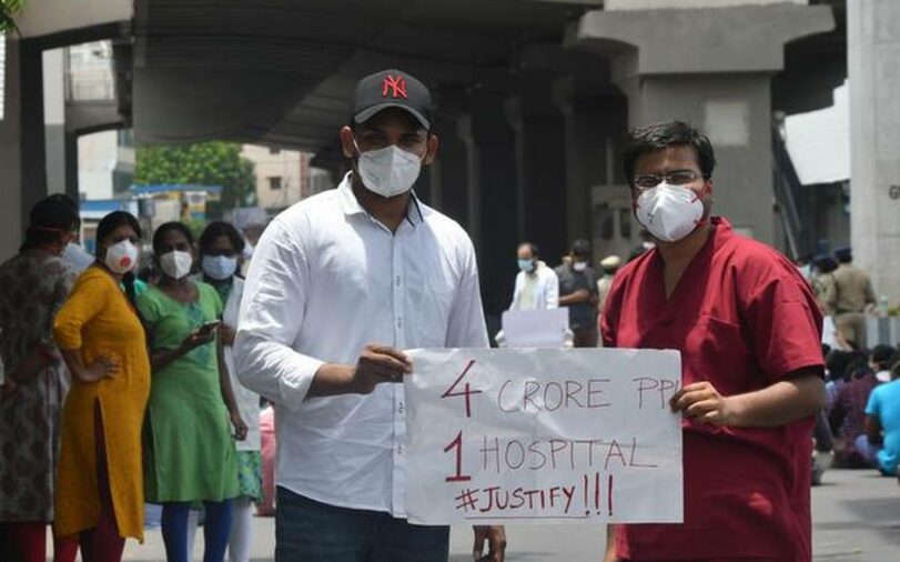 Telangana Junior Doctors Association Continues to strike at Hyderabad's Gandhi Hospital