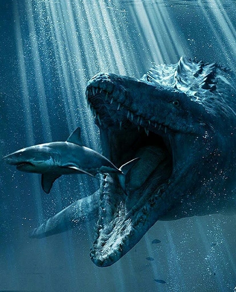 Dangerous animals in the world: Mosasaurs