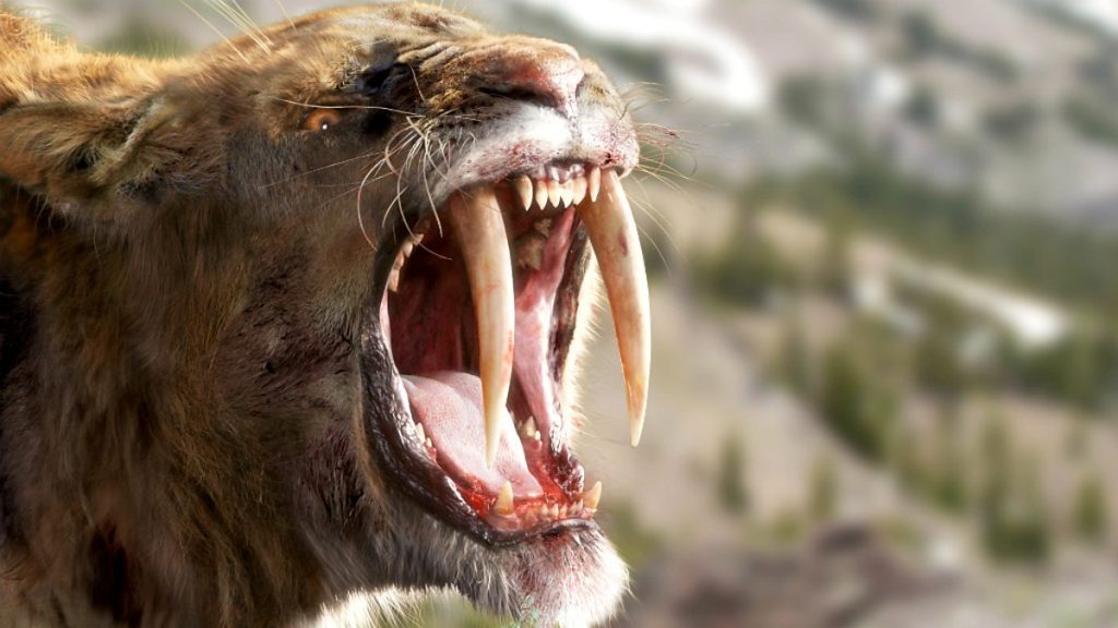 Dangerous animals in the world: Smilodon 