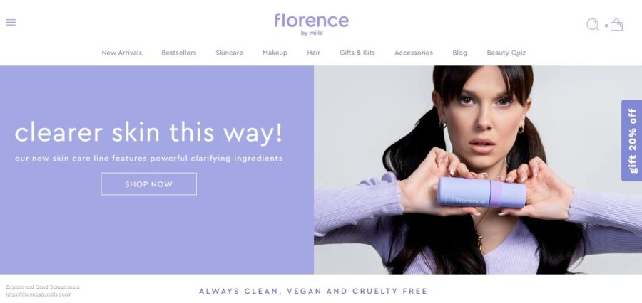 Florence by Mills - Brown's skin care range