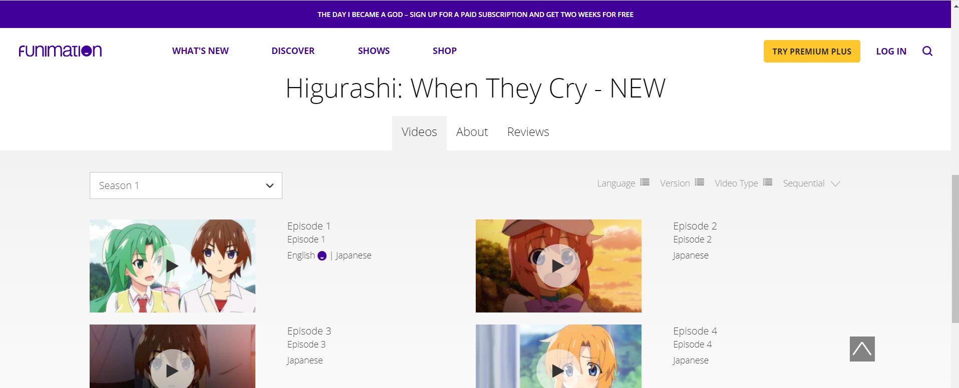 Higurashi Funimation