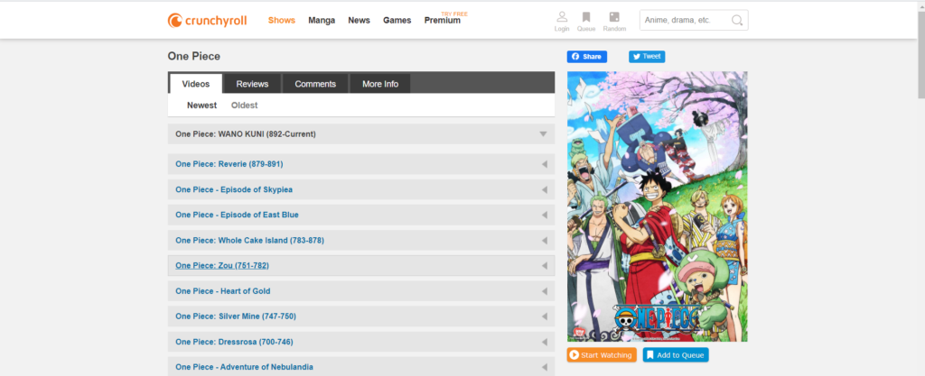 One Piece Crunchyroll