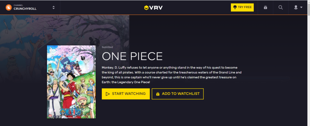 One Piece VRV