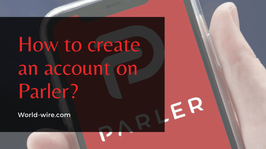 How to create an account on parler