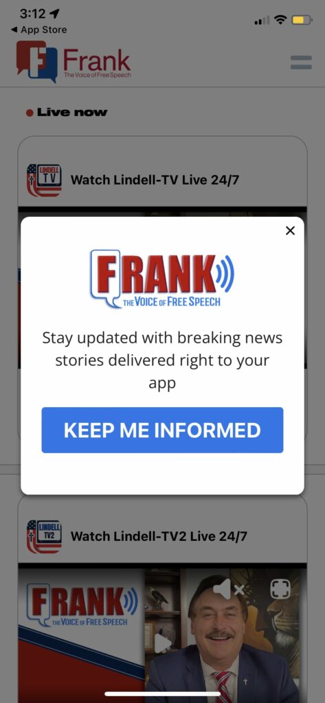 Frankspeech app IOS Download 2