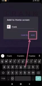 add frankspeech to homepage in android phone with firefox browser