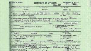Barack Obama original birth certificate