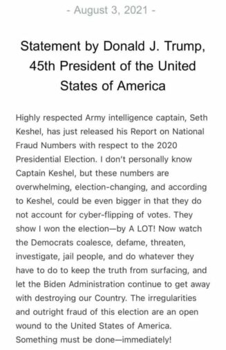 donald trump on seth keshel