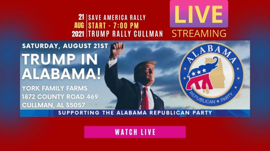 Save America rally Cullman livestream - Trump Rally live from Alabama