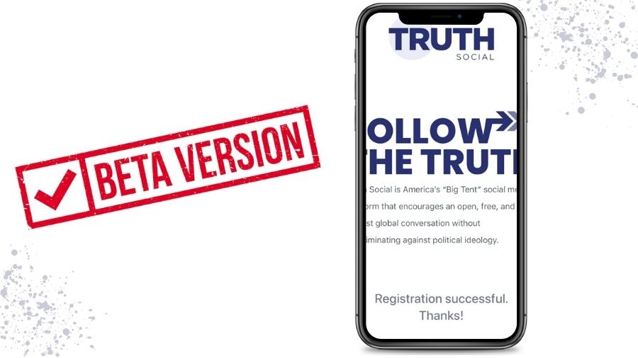 Steps to signup for Truthsocial beta version