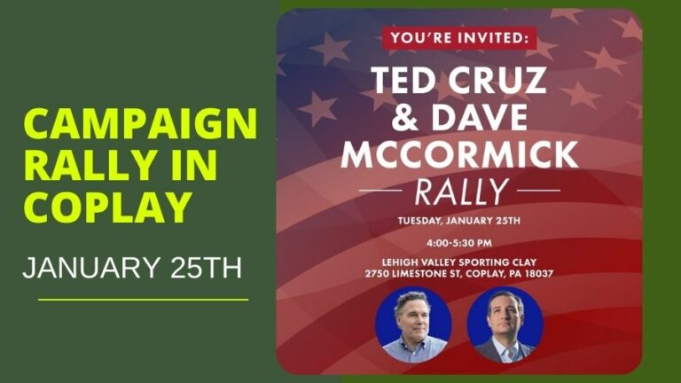 Ted Cruz & Dave McCormick Campaign Rally Speakers - World-Wire