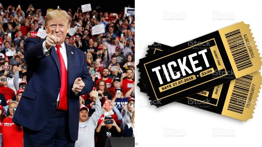 Steps to Buy tickets for Save America Rally