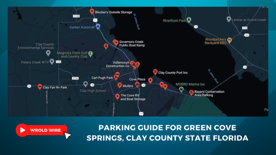 Parking Guide for Green Cove Springs, Clay County State Florida