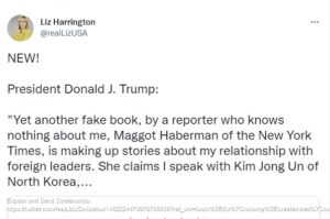 Trump Haberman tweet