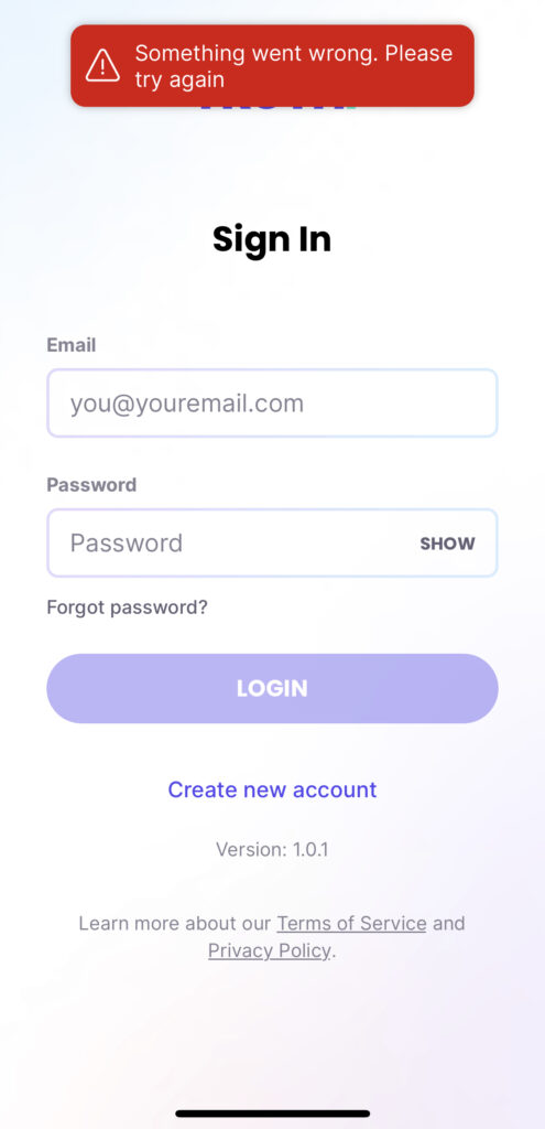 Truth Social Signup Error