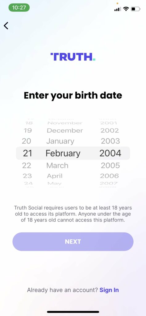Create your truth social account: Step by Step Guide