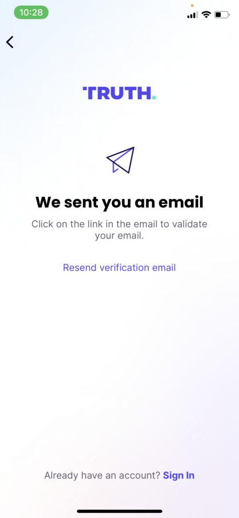 Truth Social Verification Email not received