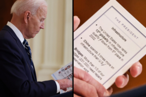 Biden's Cue Cards