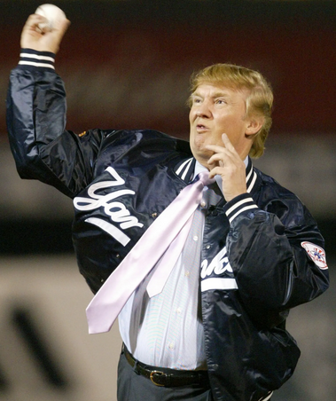 Trump throwing First Pitch
