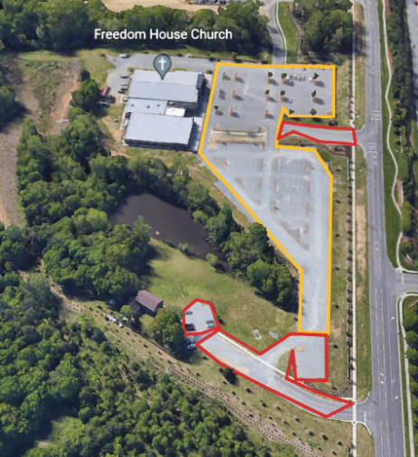 Freedom House Church Parking Lot