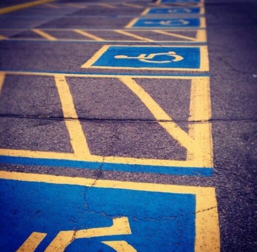 Handicapped parking at Ford Wyoming Center