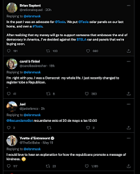 Responses to Musk's Tweet