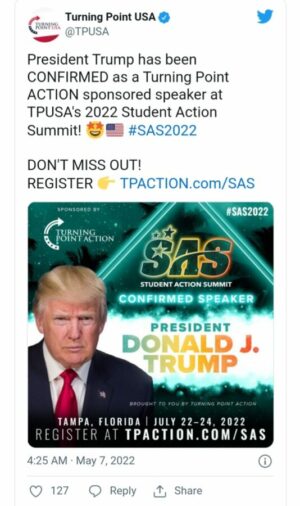 TPUSA's tweet