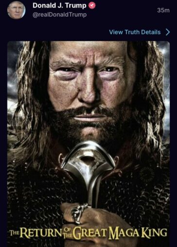 Trump's 'The Great MAGA King' meme