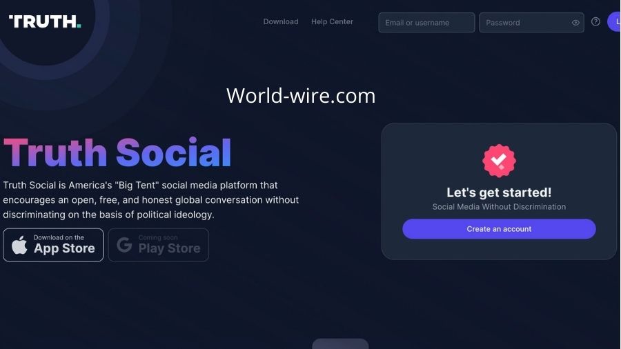 Truth Social Web app 