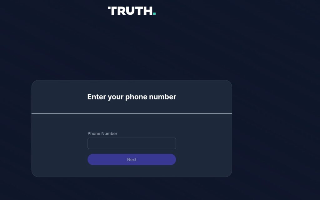 Truth social web application phone