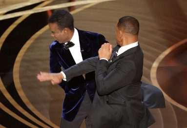 Will Smith slaps Chris Rock