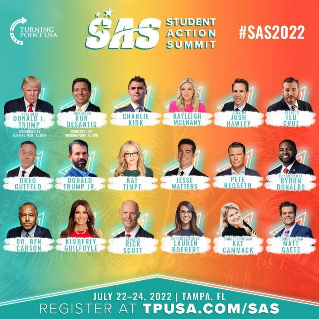 TPUSA Speakers list