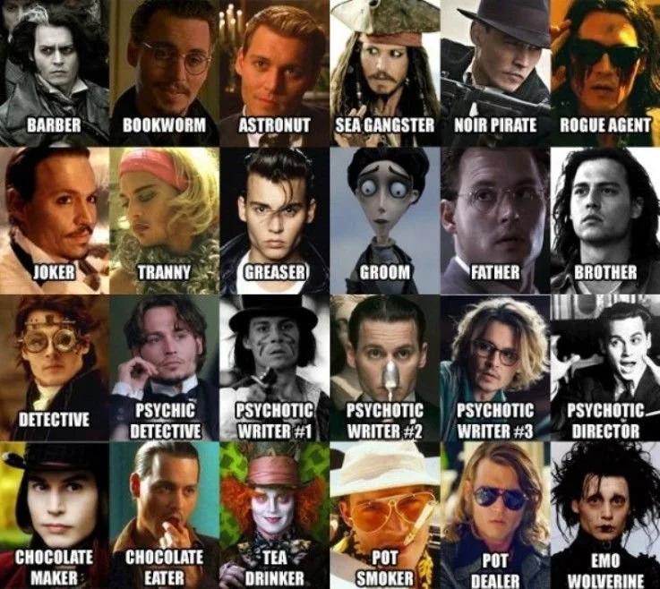 John Depp in many Roles