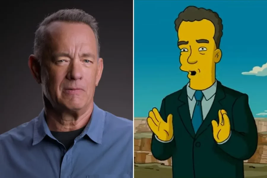 Tom Hanks in the Simpsons
