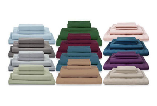 colours of MyPillow Giza sheets