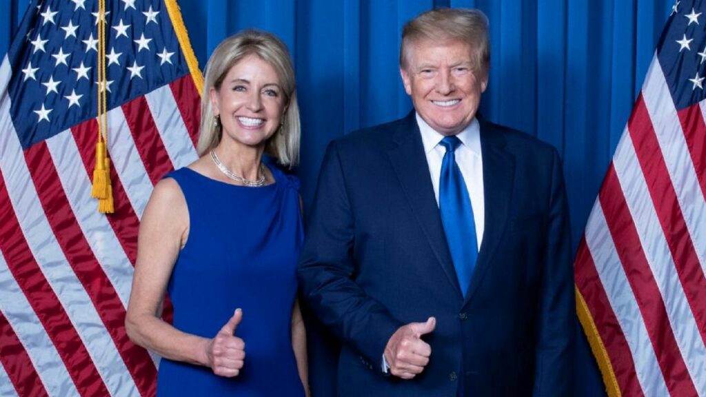 Mary with President Trump