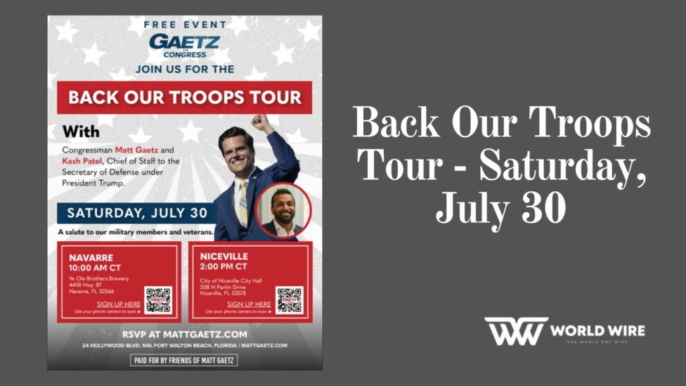 Back Our Troops Tour - Saturday, July 30