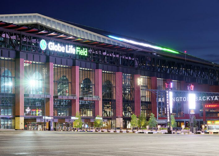 Globe Life Field Park night view