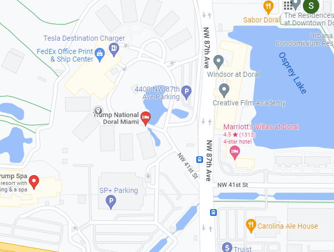 Location of Trump hotel