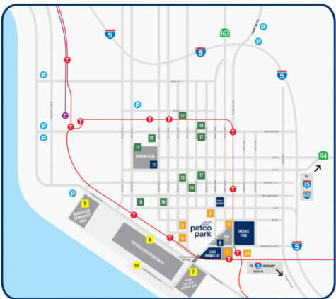 Petco Park Parking Map