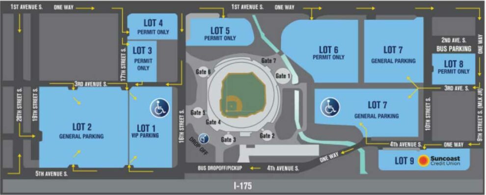 Tropicana Field Parking Guide - World-Wire