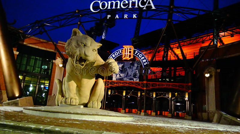 Comerica Park, home of the Detroit Tigers