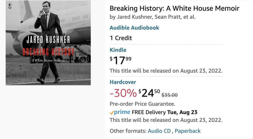 Breaking History Book Price