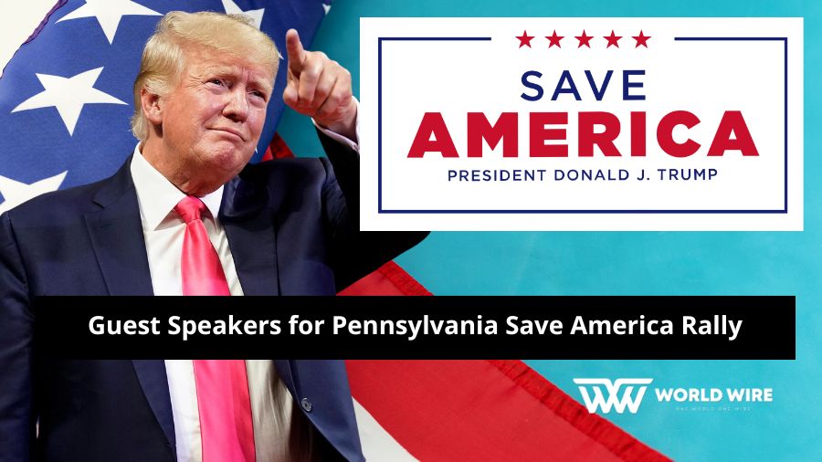 Guest Speakers for Pennsylvania Save America Rally