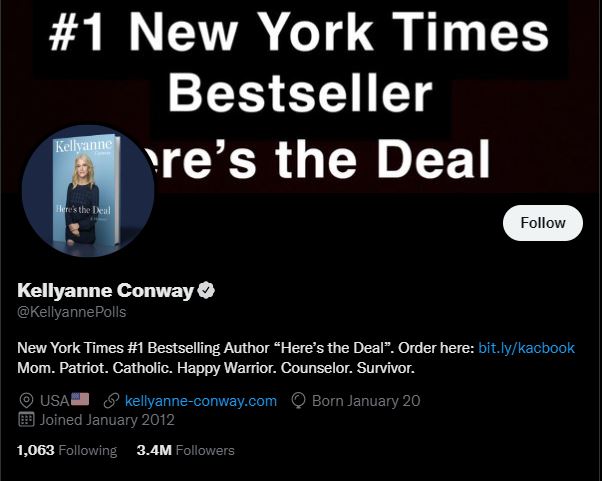 Kellyanne Conway Twitter