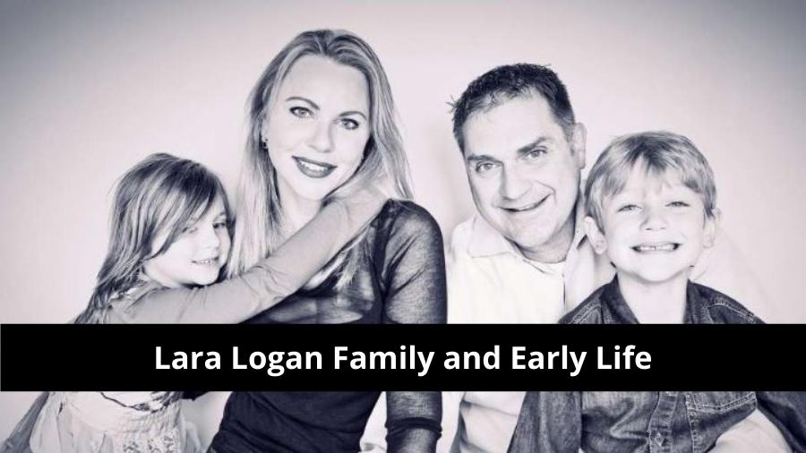 Lara Logan with Joseph Burkett and her kids
