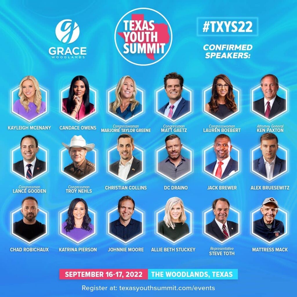 List of Guest Speakers at Texas Youth Summit