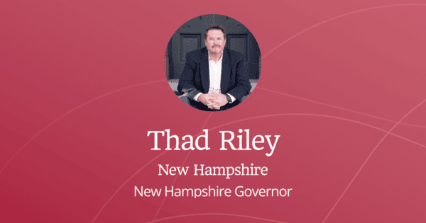 New Hampshire Governor Candidate - Thad Riley