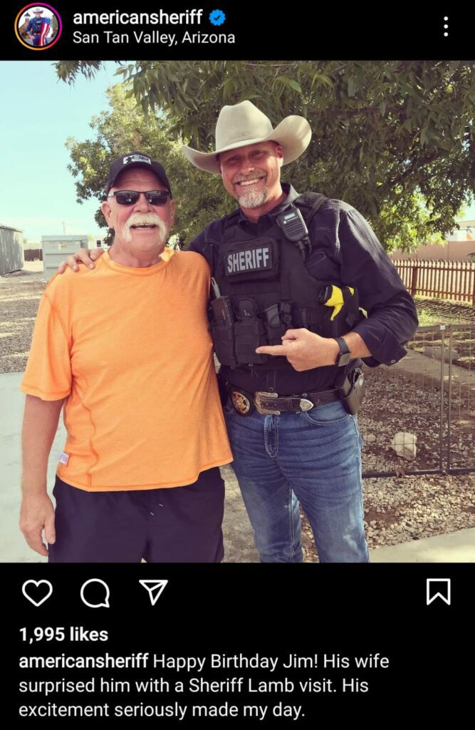Sheriff Mark Lamb Instagram