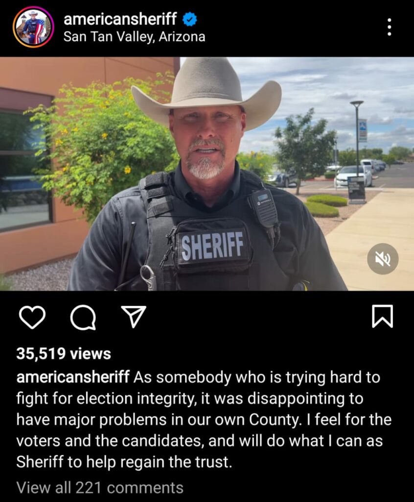 Sheriff Mark Lamb's post